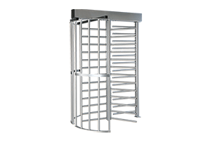 Full height mechanical turnstile with bar barriers